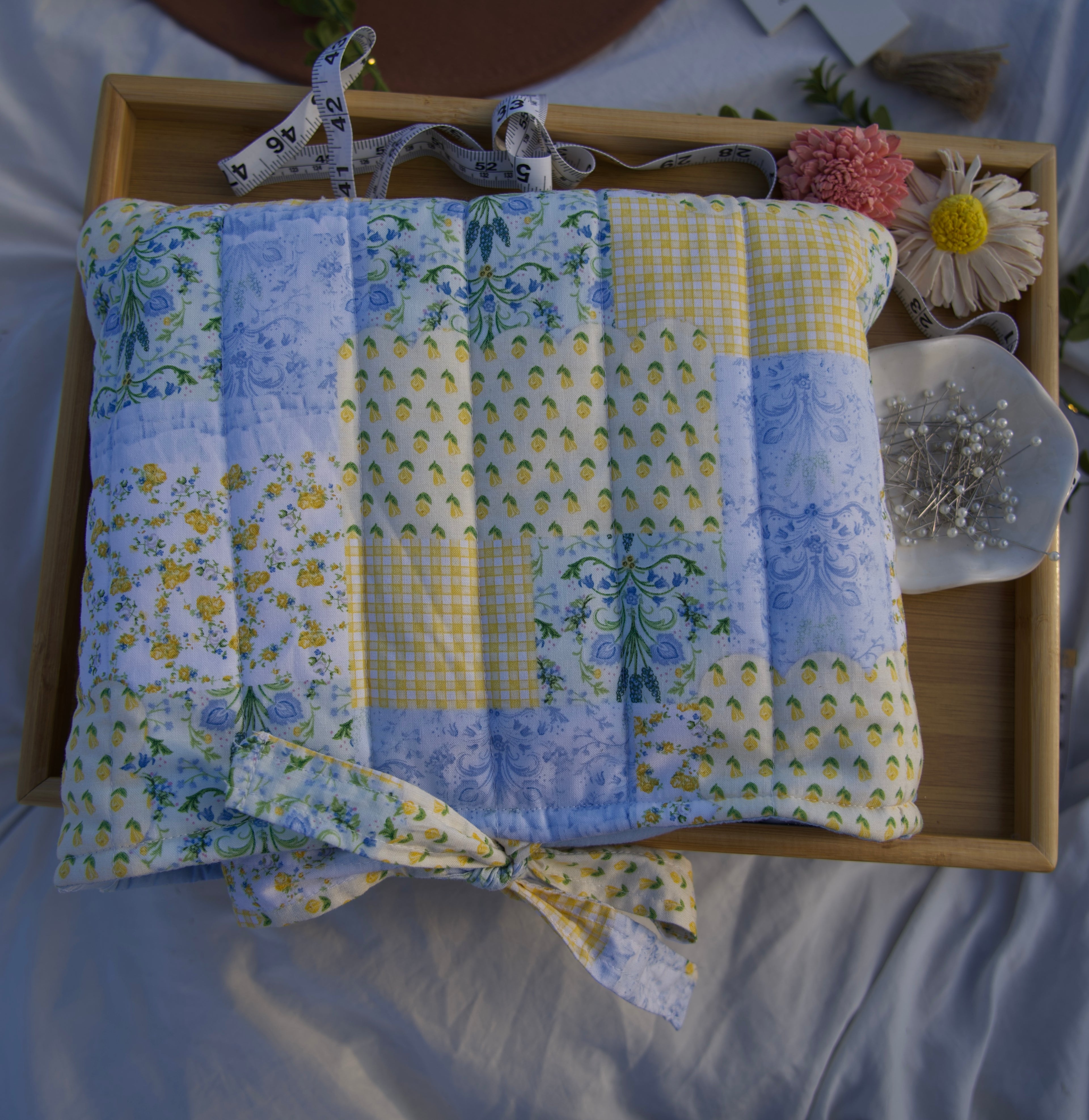Joyful Stitch - Yellow Flower quilted